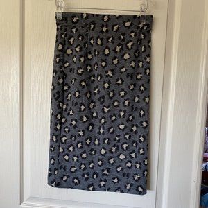 Ann Taylor Loft Leopard Print Skirt